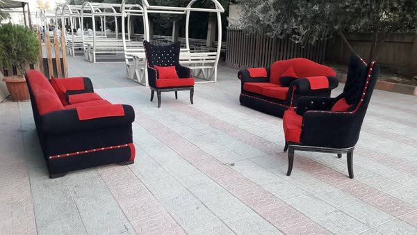مفروشات خير الله ،،، عنوان ،،، ضاحيه قدسيا ،،، جانب محلات بوظه اميه كلاس ،،،