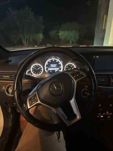 مرسيدس E350 مديل 2013 لون ابيض وارد امريكا فل ابشن رقم 1 4متك 6