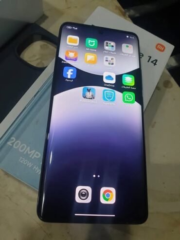 للبيع شاومي نوت 14برو بلس 5Gمجمرك مع كرتونة