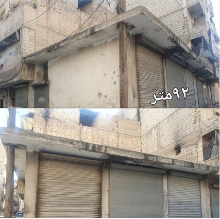 للبيع بالمرجه بشارع جامع رابعه العدويهللبيع تلاته محلات سقف هوردي مع سطوح اتجاه ابلي شرقي